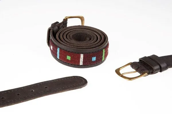 Africulture Africulture Ledergürtel Massai "Asante", Unisex – Produktbild 2 von 2