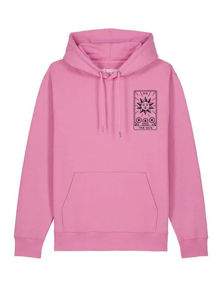 watapparel watapparel Hoodie Unisex Tarot The Sun, Bubble pink, – Produktbild 2 von 3
