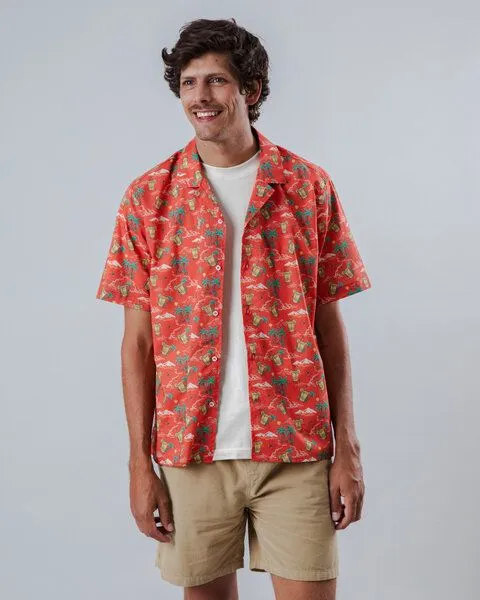 Brava Fabrics Brava Fabrics Kurzarm-Hemd Jungle Juice Aloha, Red, – Produktbild 2 von 4