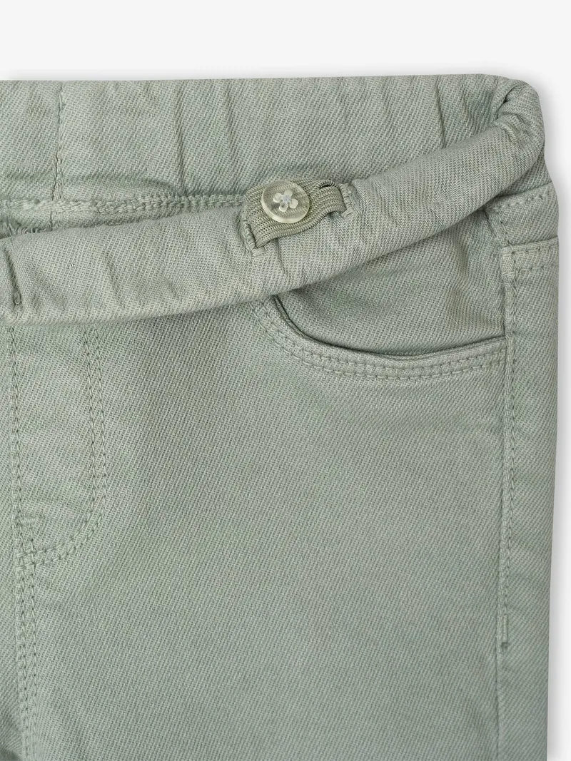 Vertbaudet Mädchen Slim-Fit-Treggings BASIC salbei, Salbeigrün, – Produktbild 3 von 4