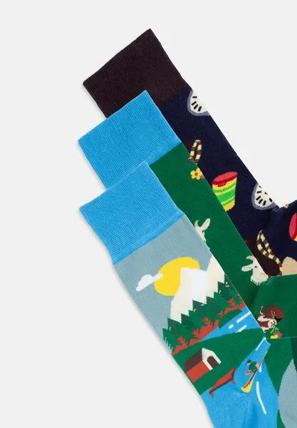 DillySocks DillySocks Socken „Swiss Alps“, Blau,grün,dunkelblau, – Produktbild 4 von 4