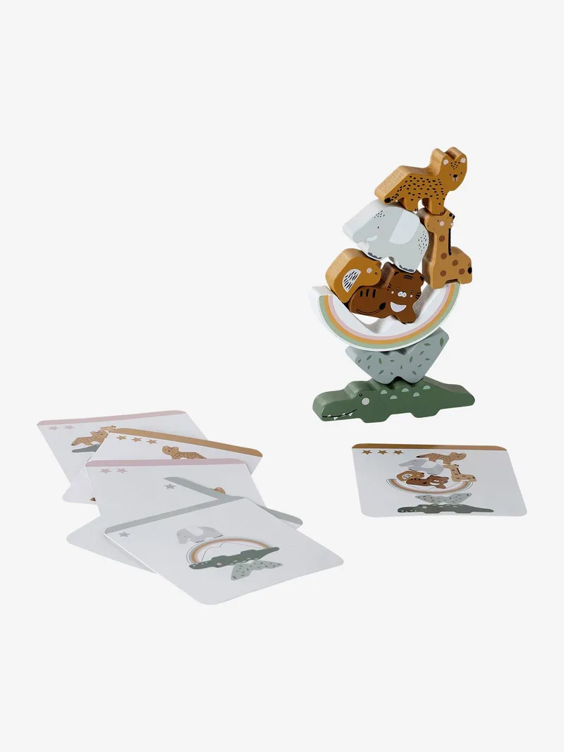 Vertbaudet Balancierspiel TANSANIA aus Holz FSC® für Kinder, Braun, – Produktbild 2 von 4