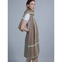 Susan's Fashion Susan's Fashion beige-brauner Merinowollschal Theresa – Produktbild 1 von 1