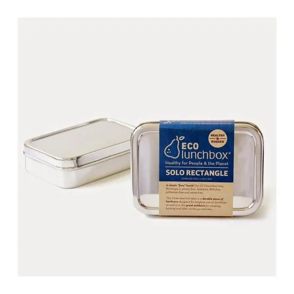 ECOlunchbox ECOlunchbox Solo Rectangle, rechteckige Brotdose aus Edelstahl – Produktbild 2 von 3