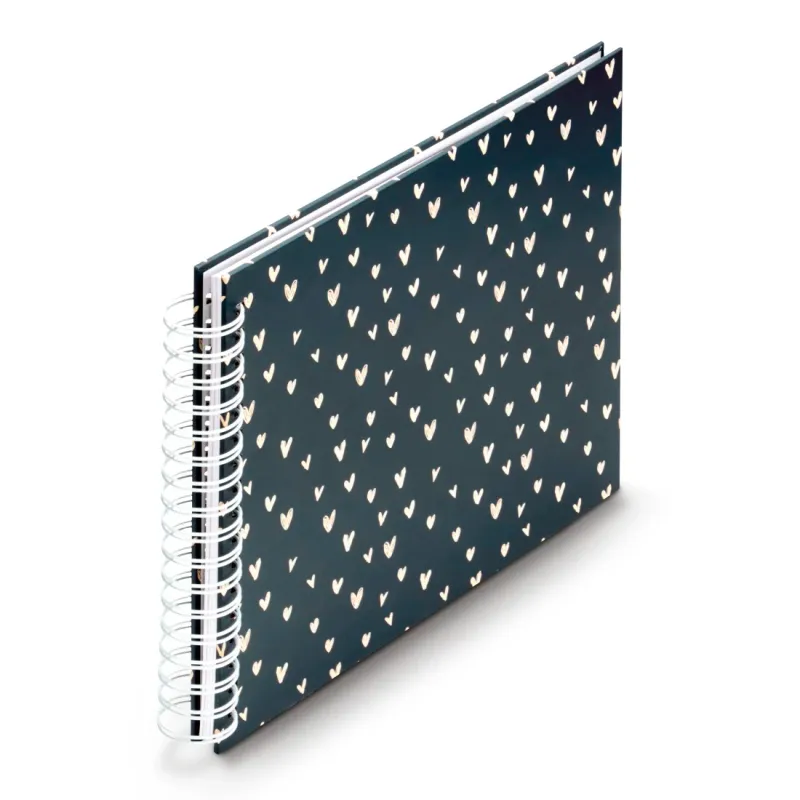Hama Hama Spiral-Album "Lovely", 28x24 cm, 50 weiße Seiten, Blau – Produktbild 1 von 5