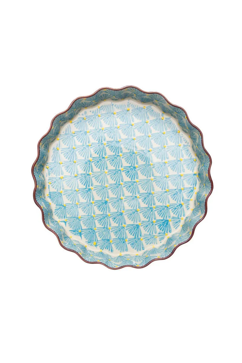 Tranquillo Tranquillo Quicheform ART DECO 22 cm, Blau, – Produktbild 6 von 8