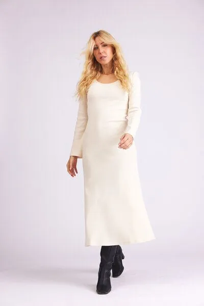 Baìge the Label Baìge the Label Birdie - Langes Kleid mit ausgestellten Ärmeln, Natur, – Produktbild 4 von 4
