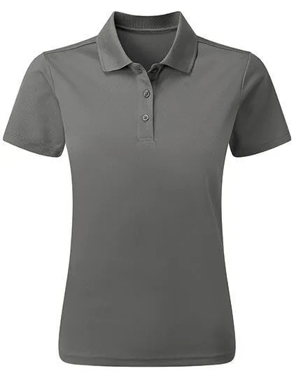 Premier Workwear Premier Workwear Damen Atmungsaktives Polo Shirt mit Knopfleiste, Dunkelgrau (ca. pantone 425c), – Produktbild 2 von 3