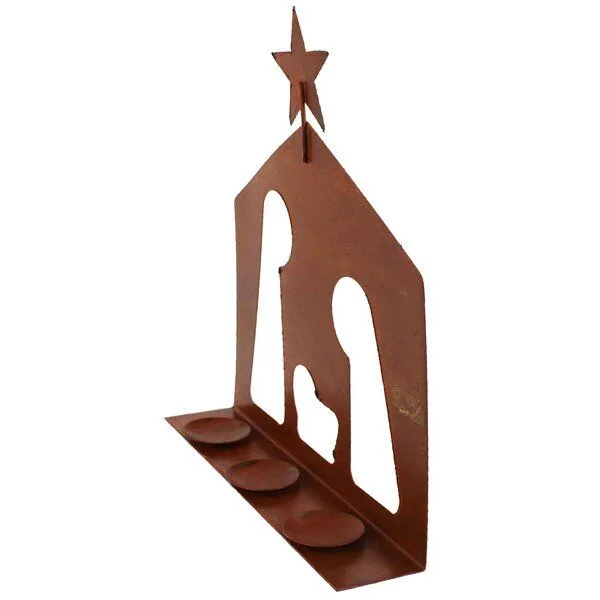 Mitienda Shop Mitienda Shop Teelichthalter Krippe, Weihnachtsdeko – Produktbild 4 von 4