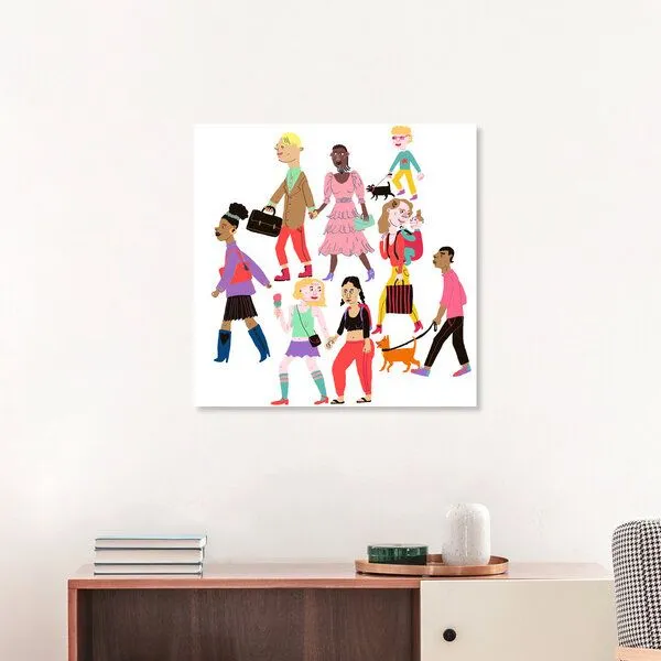 Photocircle Photocircle Poster / Leinwandbild - Humans Walking – Produktbild 3 von 4
