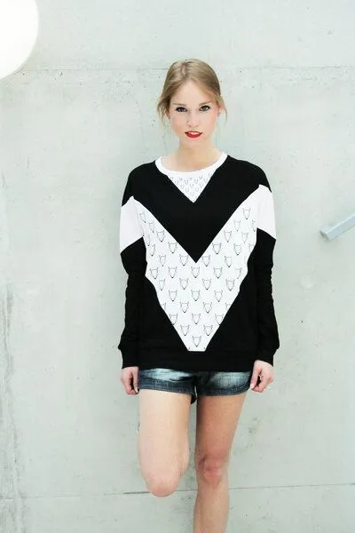 VEROIKON VEROIKON LADY Sweatshirt Grafikelfe, Rosé, – Produktbild 3 von 3