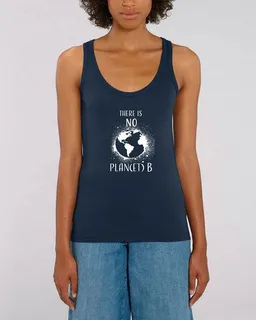 Human Family Human Family Bio Damen Sommer Tanktop - Glow "No Planet B" - weitere Farben – Produktbild 1 von 1