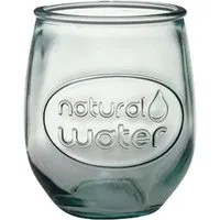 Trinkglas 'Natural Water' oval, 0,4 l, aus Recyclingglas – Produktbild 1 von 1