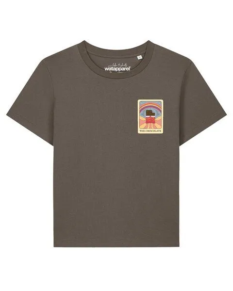 watapparel watapparel T-Shirt Frauen Tarot The Chocolate, Mocha, – Produktbild 1 von 2
