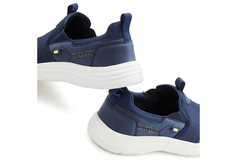 John Devin John Devin Freizeitschuh, Halbschuh, Slipper, Turnschuh, Slip-On-Sneaker Sneaker zum Reinschlüpfen Unisex VEGAN, Blau, – Produktbild 5 von 5