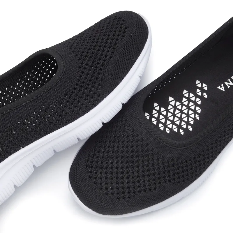Lascana Sneaker Ballerinas, Schwarz, – Produktbild 3 von 3
