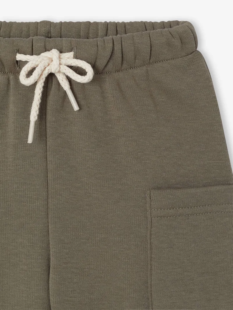 Vertbaudet Sweathose gefüttert Baby, Olivgrün, – Produktbild 2 von 3