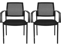Topstar Topstar Besprechungsstuhl "BtoB 10" mit Armlehnen Netzrücken schwarz, 2 Stk. – Produktbild 1 von 1