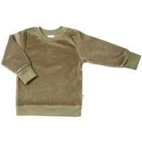 Leela Cotton Leela Cotton Nicky Sweatshirt Bio-Baumwolle Langarmshirt Pullover Sweatpullover, Oliv-grün, – Produktbild 1 von 1