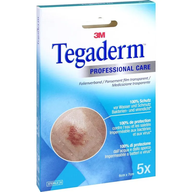 Solventum Germany TEGADERM 3M Film 6x7 cm 1624NP 5 St Pflaster – Produktbild 1 von 1