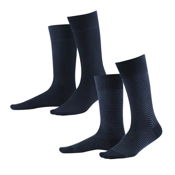 Living Crafts Living Crafts Socken, 2er-Pack - ARNI, Dark navy indigo melange, – Produktbild 1 von 1