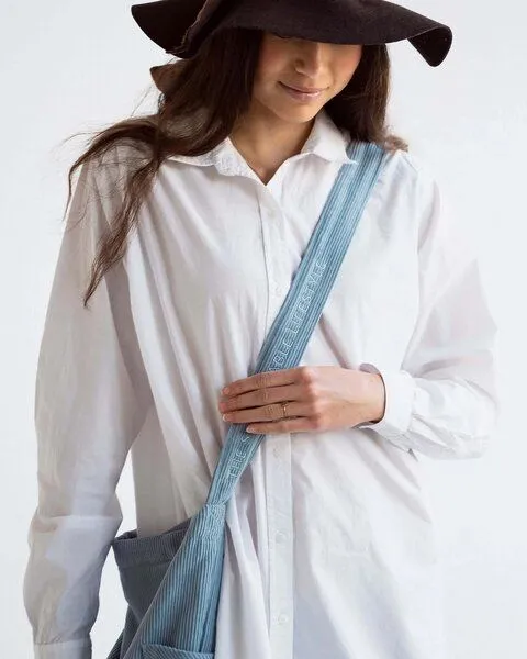 TINTOK TINTOK Mati Cord Tasche 100 % Bio-Baumwolle GOTS-zertifiziert, Ashley blue, – Produktbild 4 von 4