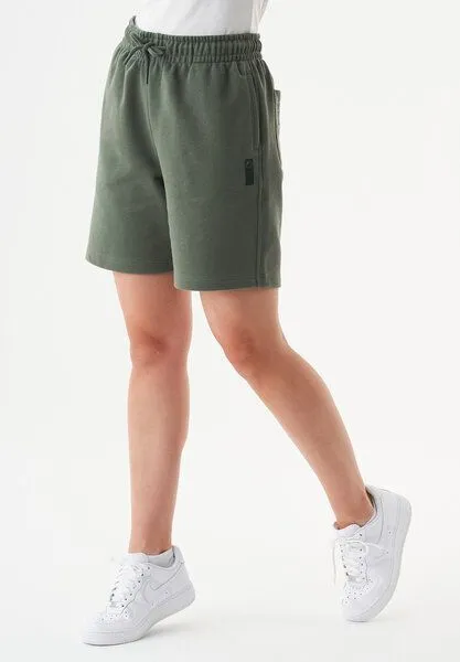 ORGANICATION ORGANICATION Damen ESSENTIALS-SHEYMA- Shorts aus Bio-Baumwolle, Olive, – Produktbild 3 von 3