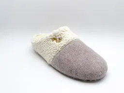 thies thies Damen vegan Hausschuhe Teddy Mix Taupe Beige – Produktbild 1 von 1