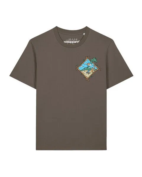 watapparel watapparel T-Shirt Unisex Beach is calling, Mocha, – Produktbild 1 von 2
