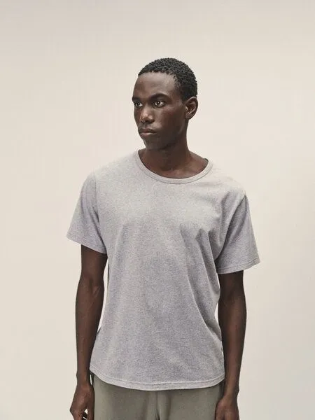 WOTE WOTE T-Shirt aus Bio-Baumwolle, Grau melange, – Produktbild 1 von 3