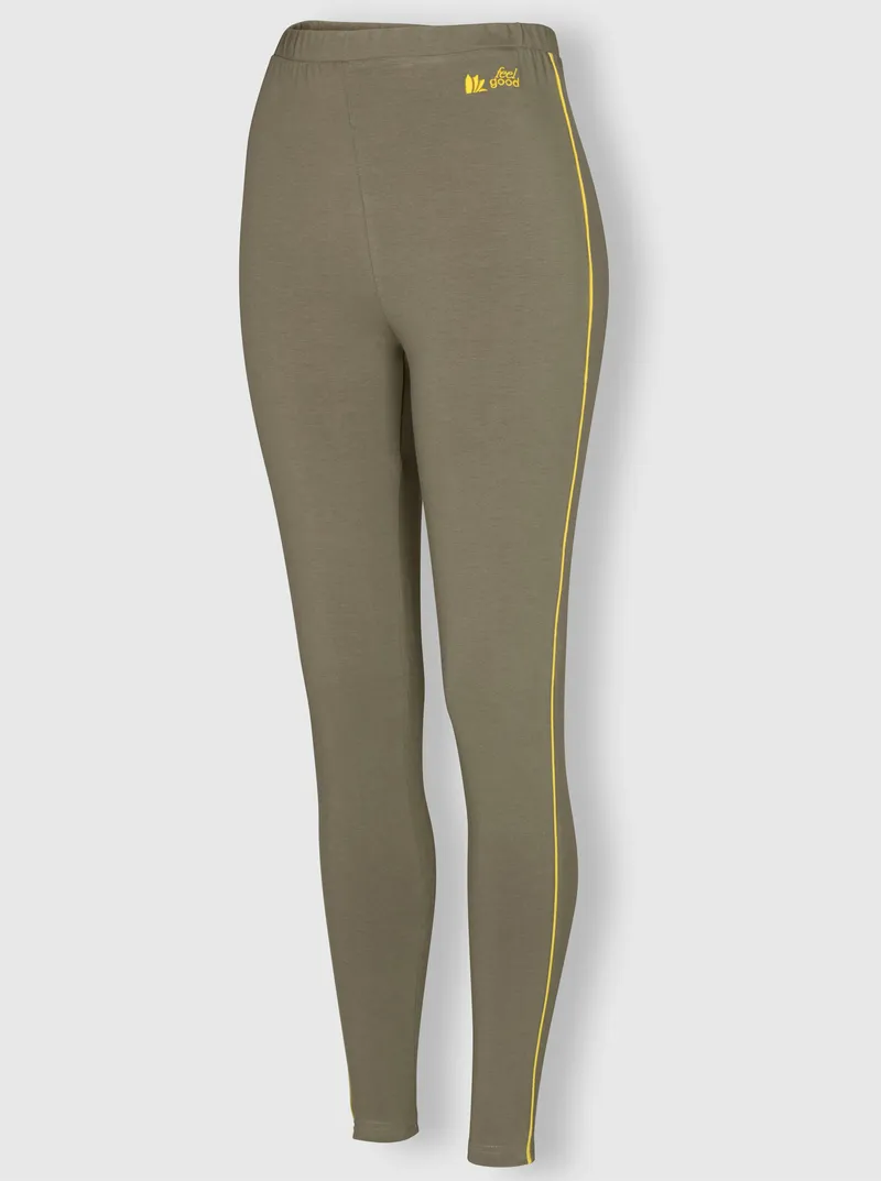feel good Leggings khaki, Khaki, – Produktbild 2 von 2