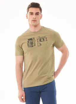 ORGANICATION ORGANICATION T-Shirt aus Bio-Baumwolle mit Kamera-Print – Produktbild 1 von 1