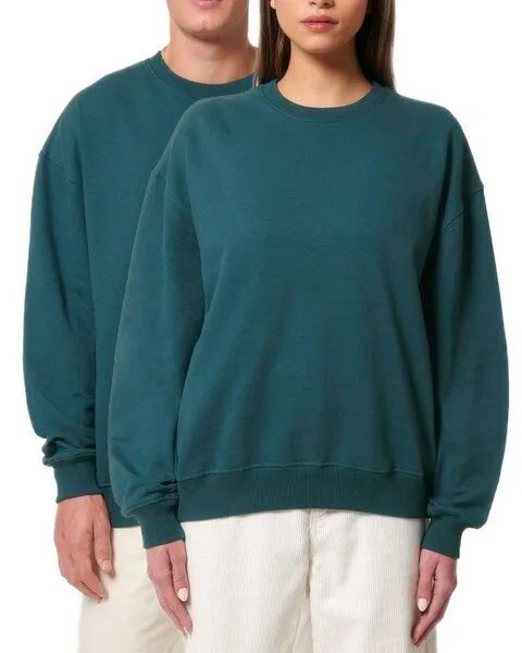 YTWOO YTWOO Oversized Sweatshirt aus reiner Bio-Baumwolle, Dry Handfeel, Sternenblau, – Produktbild 1 von 4