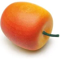 Erzi Apfel, gelb-rot 4,2x4,2x6cm – Produktbild 1 von 1