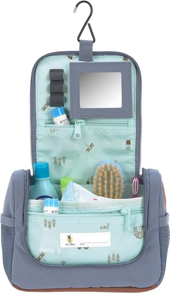 Lässig Lässig Kulturbeutel Adventure, Tractor, Mini Washbag, zum Aufhängen, PETA-approved vegan, Blau|braun, – Produktbild 5 von 5