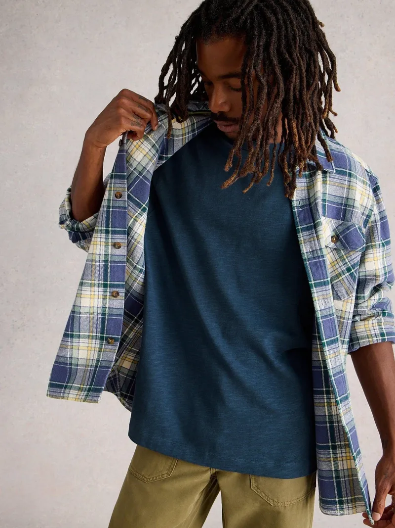 White Stuff T-Shirt Harrington - M, Indigoblau, – Produktbild 3 von 4