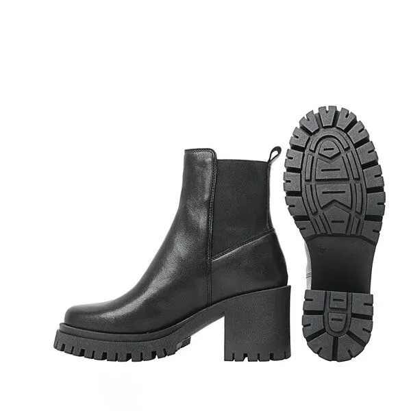 Ten Points Ten Points Leder-Absatzboots, Ylva mit Gummi, Schwarz, – Produktbild 3 von 4