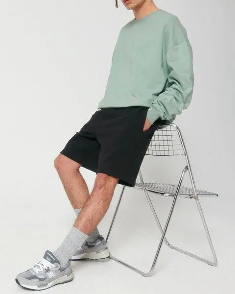 YTWOO YTWOO Oversized Sweatshirt aus reiner Bio-Baumwolle, Dry Handfeel, Hellgrün, – Produktbild 2 von 4