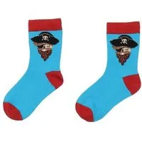 Walkiddy Walkiddy Nachhaltige Piratenschiff-Socken, Dunkelblau, Allergikerfreundlich & Umweltbewusst – GOTS zertifiziert – Produktbild 1 von 1