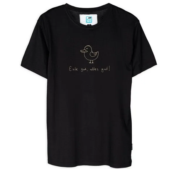 Gary Mash GARY MASH Shirt Ente gut, alles gut aus Bio-Baumwolle, Schwarz, – Produktbild 1 von 3