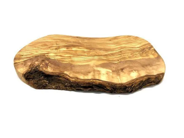 Olivenholz erleben Olivenholz erleben Schneidebrett RUSTIKAL (L23-25 cm) aus Olivenholz – Produktbild 2 von 5