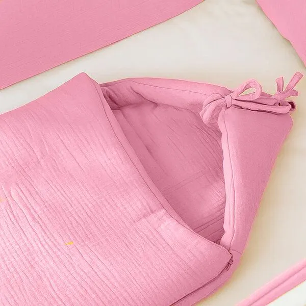 PAPATE PAPATE Babynest aus Bio-Baumwolle, Rosa, – Produktbild 4 von 4