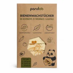 pandoo pandoo Bienenwachstücher Starter Set - 3 verschiedene Größen – Produktbild 1 von 1