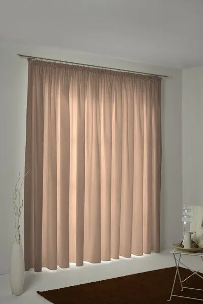 Nature by Adam Nature by Adam Vorhang aus 100% Bio-Baumwolle - Made in Germany - Uni Collection, Braun, – Produktbild 7 von 7