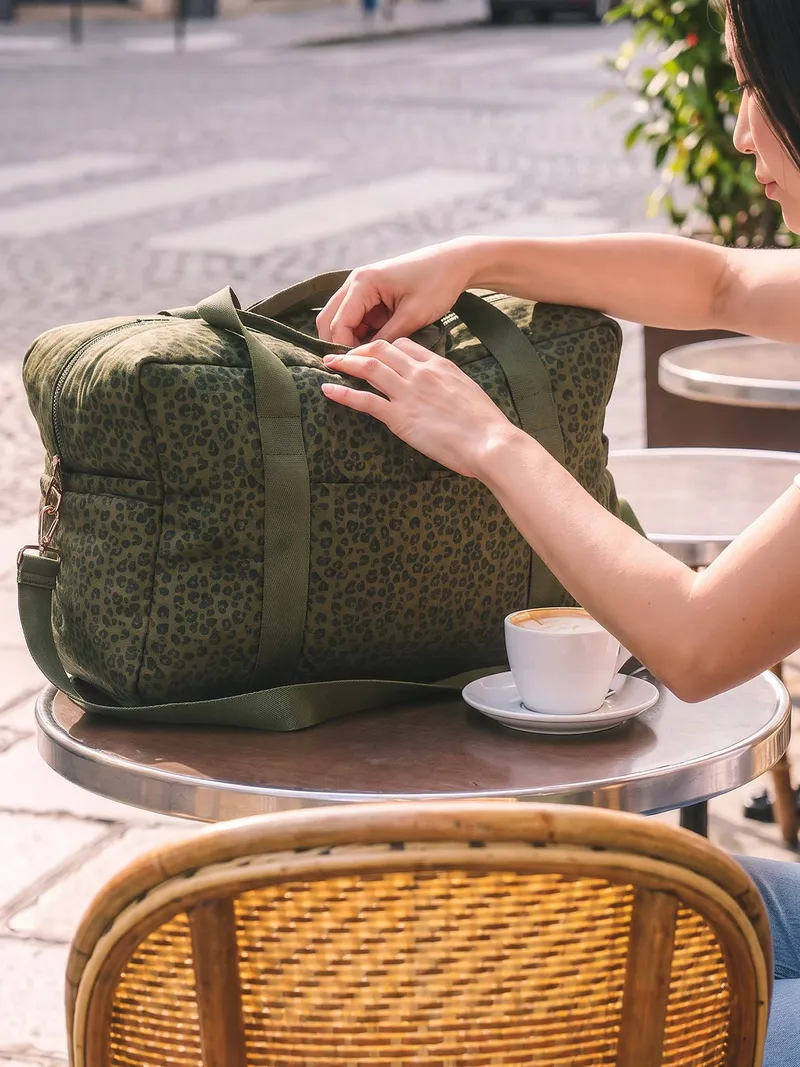 Vertbaudet Wickeltasche CATALINA, Grün leo, – Produktbild 2 von 4