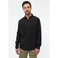 Givn Berlin Givn Berlin Langarmhemd GBKENT aus Leinen, Black (linen), – Produktbild 1 von 1