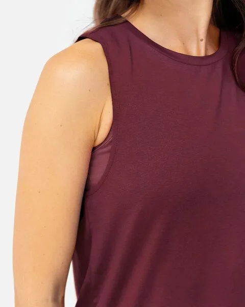 Lotuscrafts Lotuscrafts Naima Top, Dark cranberry, – Produktbild 4 von 4