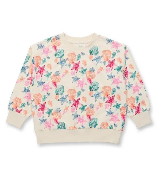 Sense Organics & friends in cooperation with GARY MASH Sense Organics & friends in cooperation with GARY MASH Kinder Sweatshirt aus Bio-Baumwolle, Muscheln (weiß), – Produktbild 1 von 1