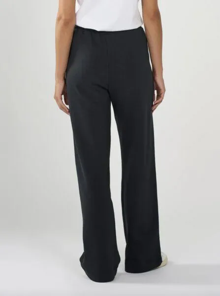 KnowledgeCotton Apparel KnowledgeCotton Apparel Damen Sweatpants "WIDE" aus Biobaumwolle - GOTS - VEGAN, Black jet (schwarz), – Produktbild 2 von 2