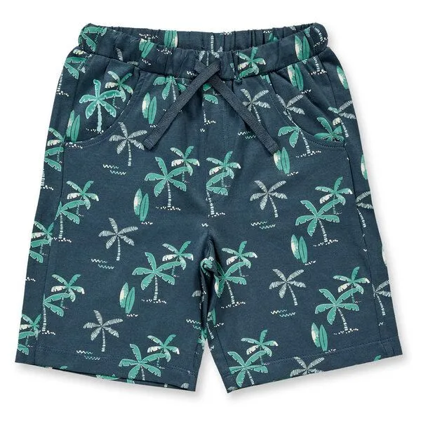 Sense Organics sense-organics Sense Organics Kinder Shorts Kurze Hose Palmen Druck Bio Baumwolle, Deep petrol palmen-druck, – Produktbild 1 von 1